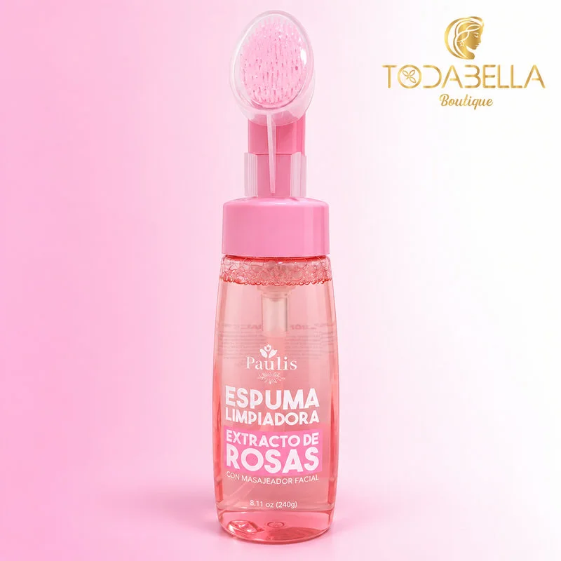 Espuma Limpiadora Extracto De Rosas
