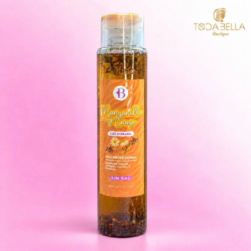 Shampoo Manzanilla Y Linaza - Luz Dorada