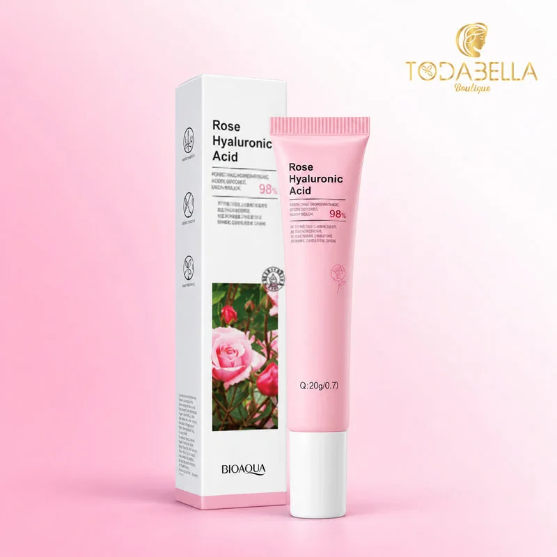 Contorno De Ojos Rosas Y Acido Hialuronico